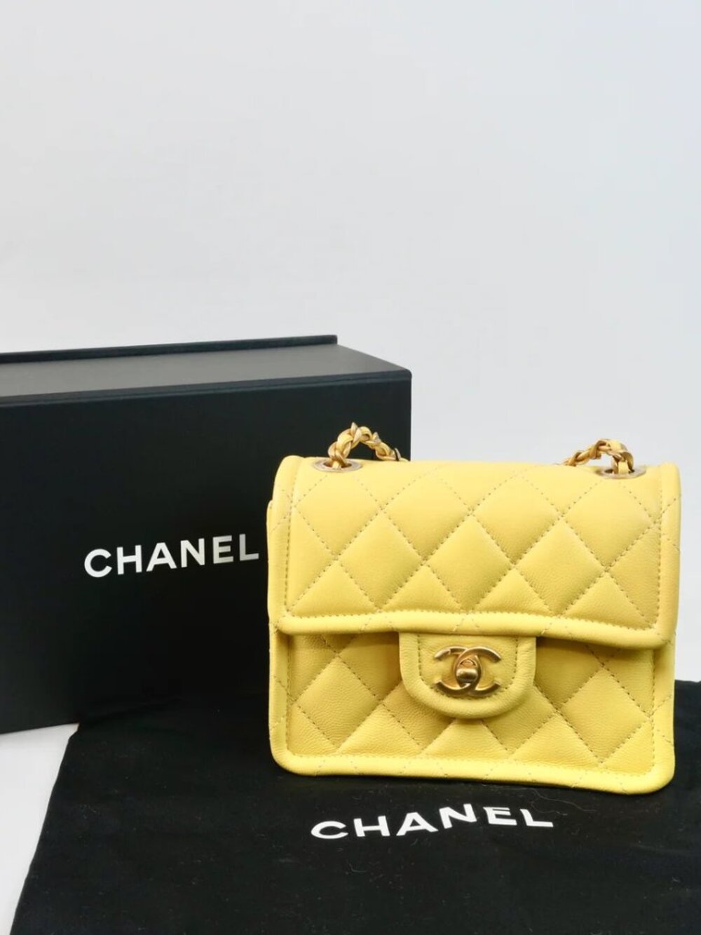 Chanel Sweet Classic Flap Bag Quilted Caviar Mini - New